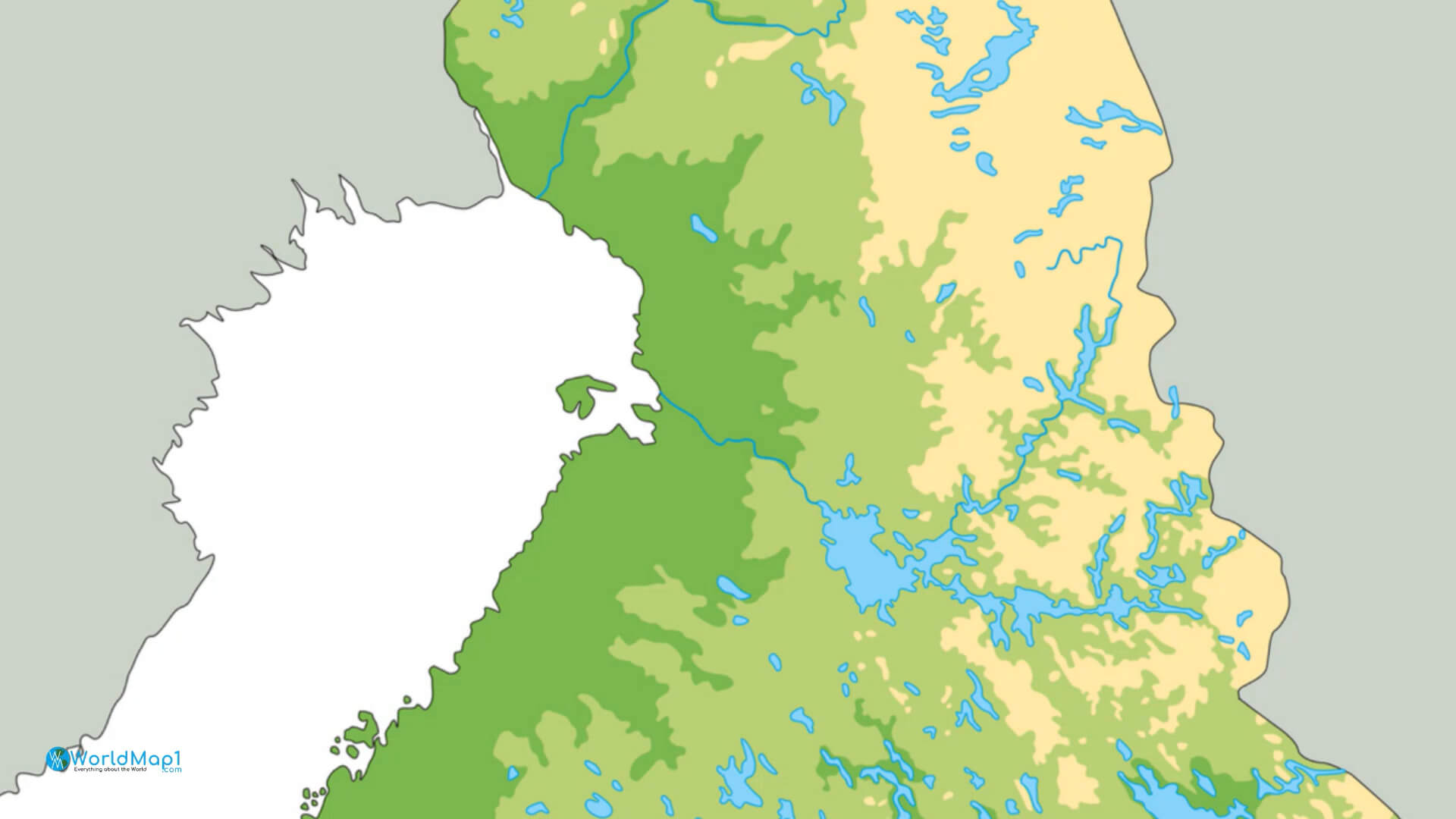 Finland Lakes Map